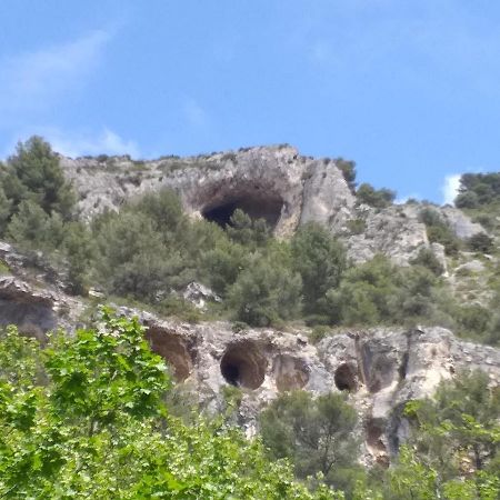 Maison Au Coeur De Fontaine De Vaucluse, Nichee Sur Le Rocher Et Surplombant La Sorgue Exterior foto