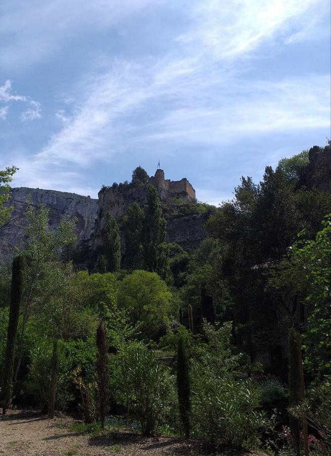 Maison Au Coeur De Fontaine De Vaucluse, Nichee Sur Le Rocher Et Surplombant La Sorgue Exterior foto